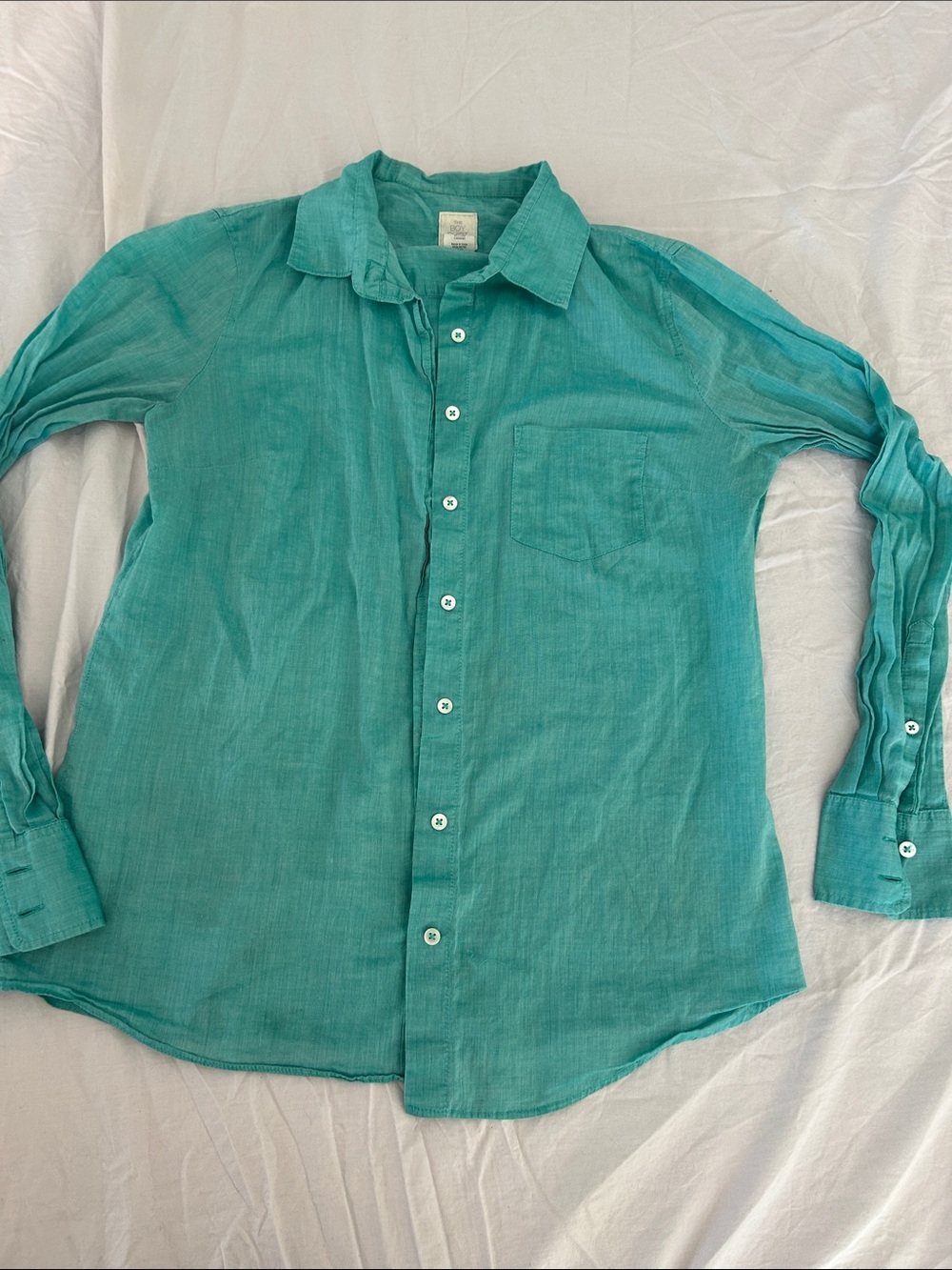 J. Crew Teal Button-Down Womens Shirt